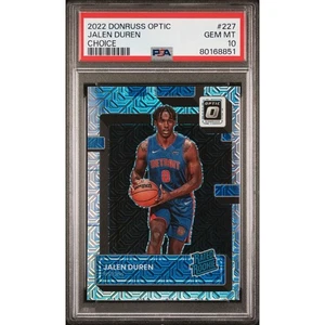 2022-23 Donruss Optic Jalen Duren Choice Mojo Rated Rookie #227 PSA 10 Pop 14 - Picture 1 of 3