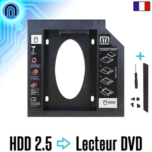 Rack Disque Dur 2.5 SSD dans Baie Lecteur CD Adaptateur PC portable Caddy HDD - Zdjęcie 1 z 1