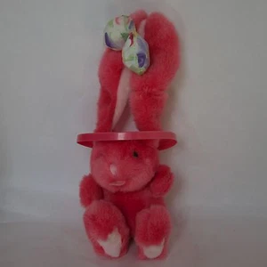 Vintage 13" Pink Stuffed Hanging Bunny from Walmart - Picture 1 of 2