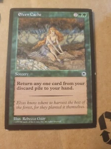 Elven Cache - MTG - Portal Magic 1997 Englisch (Rebecca Guay) LP BULK DISCOUNT - Bild 1 von 1