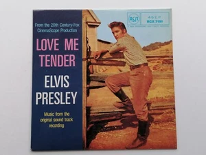 ELVIS PRESLEY LOVE ME TENDER U.K. E.P. 1982 PRESSING EX - Picture 1 of 4