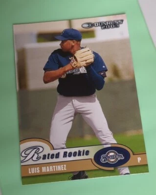2003 Donruss Baseball #49 Luis Martinez Rated Rookie - Milwaukee Brewers - Image 1 of 2