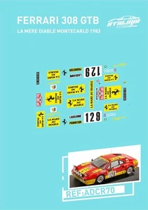CALCAS FERRARI 308 GTB LA MERE DIABLE MONTECARLO 1983 - Imagen 1 de 1