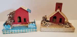 Casa di Natale vintage Putz? Scuola Neve Giappone - Alberi Neve - Guarda le Foto! - Foto 1 di 15