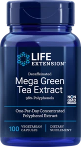 SALE TWO PACK Life Extension Mega Green Tea Extract decaffeinated 100 veg caps - Picture 1 of 2