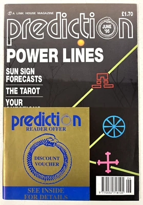 Prediction Magazine June 1995 Power Lines The Tarot Sun Sign Forecasts - Image 1 of 2