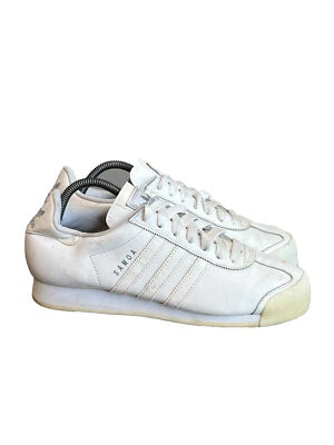 Adidas Samoa White Leather Low Top Casual Shoes Sneakers G20682 Womens Size 10 - Image 1 of 4