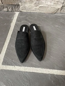 Charles David Black Suede Slip On Flats Size 8 1/2 - Picture 1 of 4