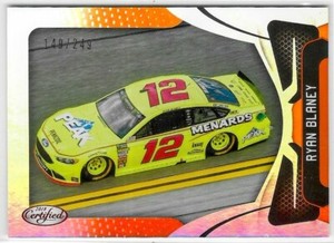 2018 Panini Certified Racing Orange Ryan Blaney Card /249 #98