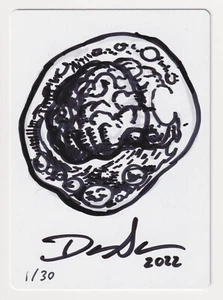 Signed FOIL Willbreaker Proof Sketch LP Artist Dan Scott 2015 MTG Magic AP 1/30! - Picture 1 of 2