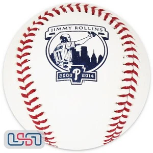 Jimmy Rollins Phillies #11 Retirement Official MLB Rawlings Baseball - Boxed - Picture 1 of 2