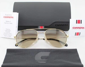 New Carrera 187/S 0J5G HA Gold Metal Frame Brown Gradient Lens Sunglasses - Picture 1 of 11