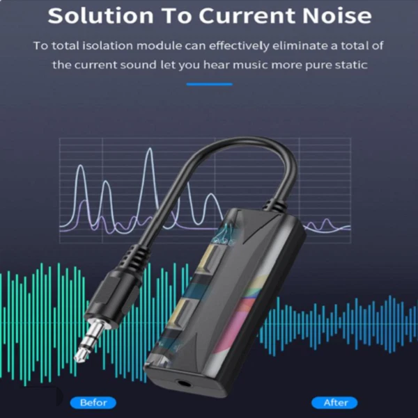 3.5mm Aux Cable Noise Suppressor Filter for Car and Home Audio Systems - Image 1 of 4