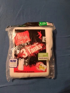 Big Boys' Tank (Pack of 3), White, Size Large New in package  - Picture 1 of 5