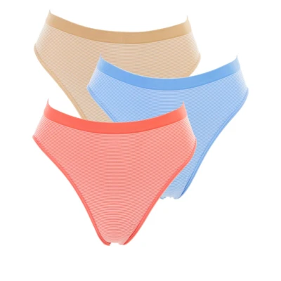 Paquete de 3 calzoncillos sin costuras Rhonda Shear 649789-J Foto 1 de 3