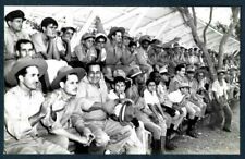UNIFORMED CUBAN SOLDIERS WATCH BASEBALL MATCH CUBA 1941 VINTAGE ORIG Photo Y 159