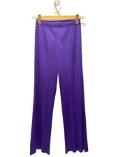 Pleats please Issey Miyake pants  size F Purple polyester free shipping