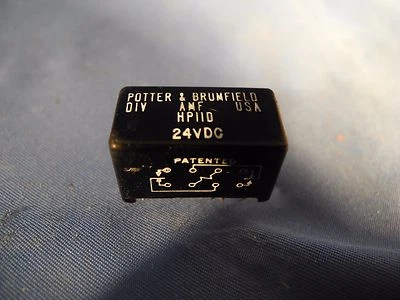  AMF Potter Brumfield HP11D-24 8 pin Mini Relay, 24V DC, Made in USA (NOS) - Image 1 of 4