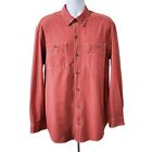 Duluth Alaskan Hardgear Size XL Shirt Red Long Sleeve Button Down Polyester