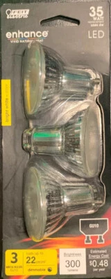 FEIT Electric Enhance MR16 GU10 LED Bulb Bright White 35 Watt Equivalence 3 pk - Image 1 of 3