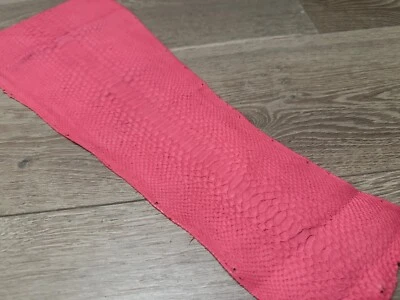 Pieza Rosa Piel de Serpiente Pitón Genuina Cuero Piel Real Piel de Serpiente Ratle Boa 388 Foto 1 de 4