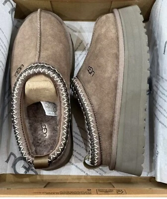 Новые женские туфли 100% UGG совершенно оплетка Tazz платформе тапочки 1122553 Hickory - Изображение 1 из 4