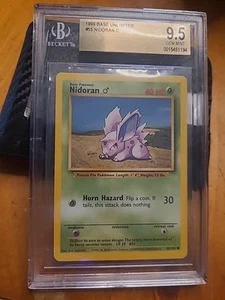 Pokemon TCG 1999 Base Set Unlimited Nidoran 55/102  - Picture 1 of 2