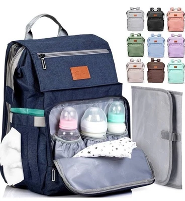 Mochila Bolsa de Pañales para Bebé PILLANI - Bolsa Grande para Niños y Niñas, Impermeable Foto 1 de 4