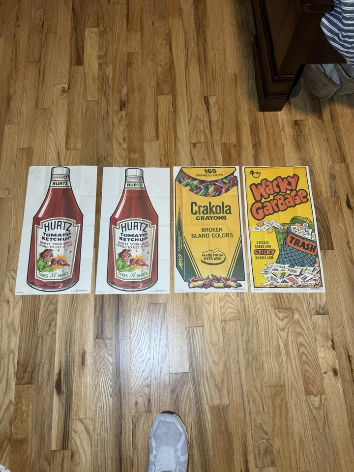Carteles Topps Wacky Packages 1974 - ¡Lote de 4 recién sacados de 50+ años de colección! Foto 1 de 4