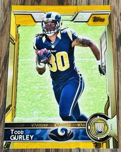 2015 Topps Rookie Gold /2015 Todd Gurley II Todd Gurley #422 Rookie RC - Picture 1 of 2