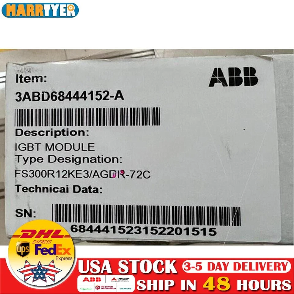 ABB AGDR-72C Drive  Board New Fast Shipping - Image 1 of 1