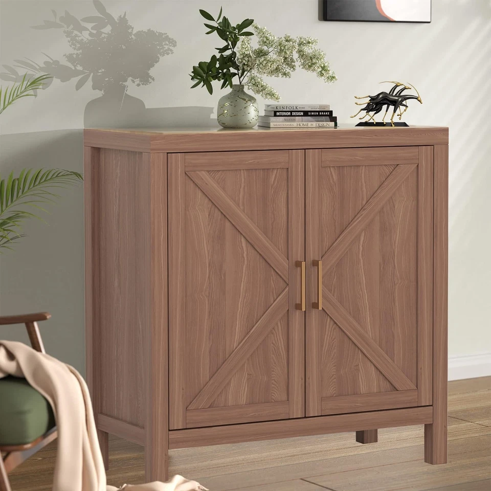 Sideboard Buffet Storage Cabinet, 3 Tier Coffee Bar Cabinet with Adjustable S... - Image 1 of 4