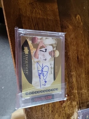 2014 Upper Deck Exquisite Collection - Endorsement Signatures Joe Theismann... - Image 1 of 2