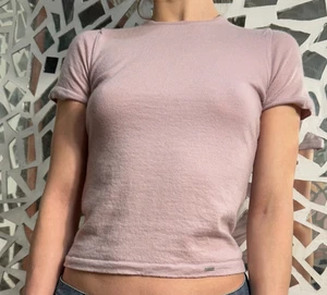 WOLFORD 100% Cachemira Top Blusa Italia Camiseta Rosa Polvoriento Talla Pequeña - Imagen 1 de 6