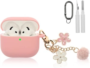 Compatible with AirPods 4 Case, Premium Soft Silicone for AirPod 4 case, Pink  - Picture 1 of 8