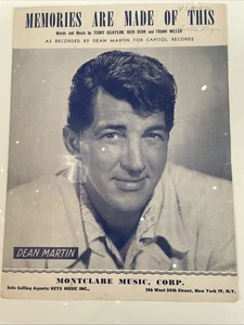 Vintage 1955 "Memories are Made of This" sheet music; Dean Martin Cover Photo - Picture 1 of 5