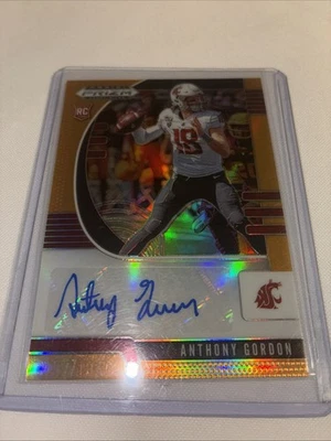 2020 Panini Obsidian Draft Picks Autographs Anthony Gordon #82/149 - Image 1 of 2