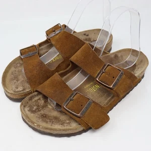 Birkenstock Arizona Taupe Suede Leather Sandals Comfortable EU 37 US 6 - Picture 1 of 5