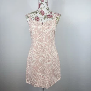 Nude Lucy women's sundress pink sleeveless knee length linen straps Size S - Bild 1 von 12