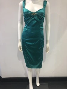 Roberto Cavall Dress Green 40 IT / 4 - Picture 1 of 7