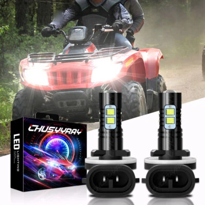 Para ARCTIC CAT 400 500 650 700 Faro Alto/Lo Beam Bombillas LED 6000K Blanco Foto 1 de 4