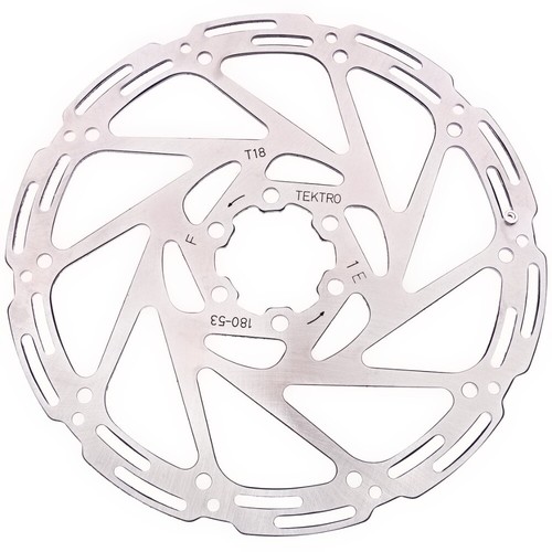 Rotori Freno A Disco Tektro Per Bici Da Strada O MTB, 6 Bulloni, Misure 160/180/203 Mm, Argento (1 O 2 Pezzi)