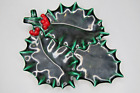Vintage Christmas BERRY Ceramic Handmade Candy Cake Biscuit Plate