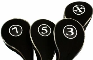 New Neoprene 3 5 7 X Wood Golf Club Headcover Set Head Covers Headcovers - Picture 1 of 8