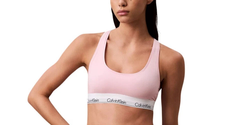 Bralette moderno con logotipo de algodón Calvin Klein - F3785 Foto 1 de 1