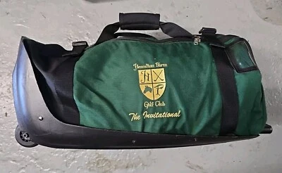 Bolsa de equipaje de viaje The Club Glove estuche ruedas verde Hamilton Farm 26x12 Foto 1 de 4