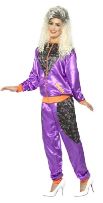 Traje concha de los 80 Vestido elegante Motivador aeróbicos Adultos Conjunto Chándal Retro Para hombres Foto 1 de 4