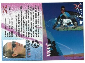 1994 Generation Extreme Cards X-Games Snowboarding