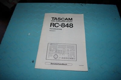 Tascam RC 848 Bedienungsanleitung - Image 1 of 2