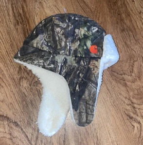 Carhartt Camuflaje Sherpa Forrado Trampero Sombrero Niño Invierno Niños Gorro Roble Mossy - Imagen 1 de 4